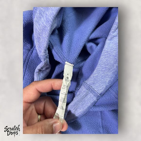 Lululemon Apres Run Pullover Hoodie Size 6 Persian Purple Activewear Top - Picture 7 of 7